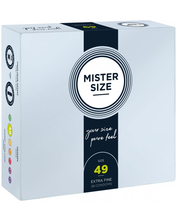 Презервативы Mister Size - pure feel - 49 (36 condoms)