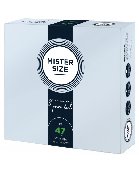 Презервативи Mister Size - pure feel - 47 (36 condoms) - 1