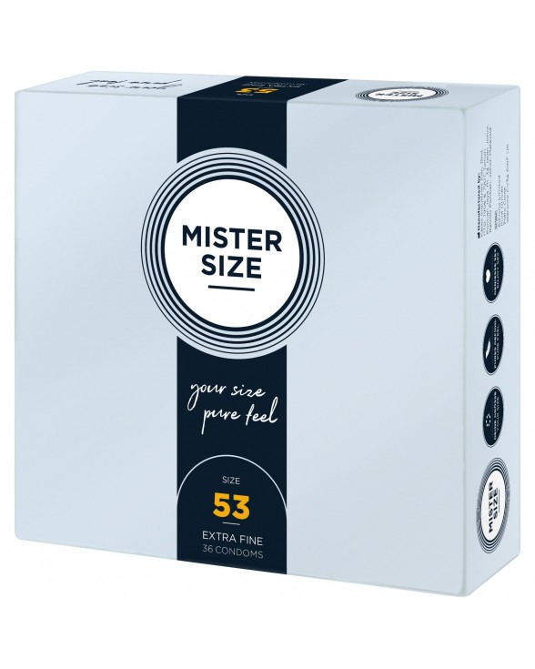 Презервативы Mister Size - pure feel - 53 (36 condoms) - 1