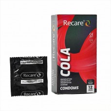 Презервативы с пупырышками и ребрами Holographic Recare Cola Dotted&Ribbed, 12шт, Кола