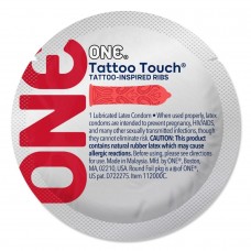 Презервативи ONE Tattoo Touch Red 1 шт