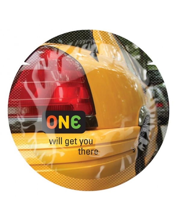 Презервативи ONE Color Sensations - will get you there (Yellow) 1 шт