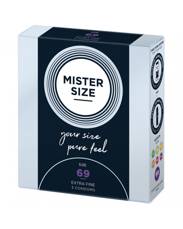 Презервативи Mister Size - pure feel - 69 (3 condoms) - 1
