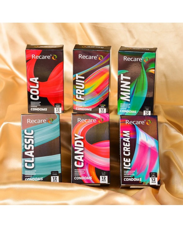 Презервативи ультратонкі Holographic Recare Ultra Thin Mint, 12 шт., м'ята - 6