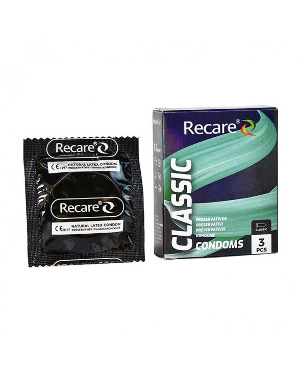 Класичні презервативи Holographic Recare Classic, 3 шт.