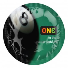 Презерватив ONE Color Sensations - is the corner pocket (Black) 1 шт