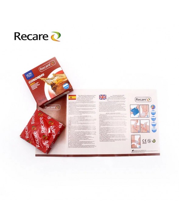 Презервативи з пухирцями та ребрами Recare Cola Dotted&Ribbed, 3 шт., Кола - 2