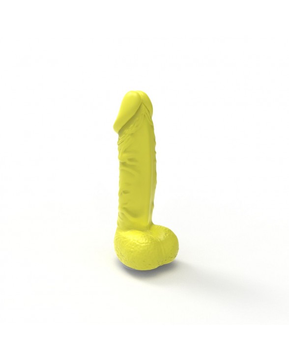 Крафтовое мыло-член с присоской Pure Bliss BIG Yellow, натуральное - 2