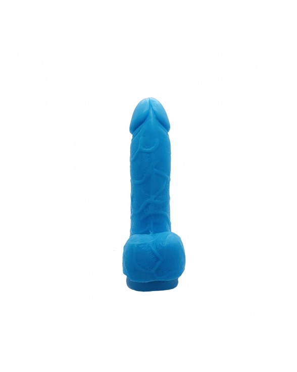 Крафтовое мыло-член с присоской Чистый Кайф Blue size S натуральное - 1