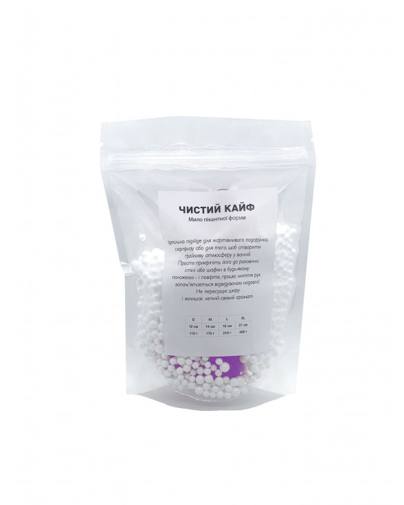 Крафтове мило-член із присоскою Чистий Кайф Violet size S натуральне - 3
