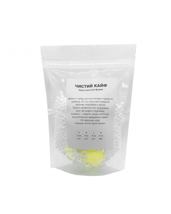 Крафтовое мыло-член с присоской Чистый Кайф Yellow size S натуральное - 3
