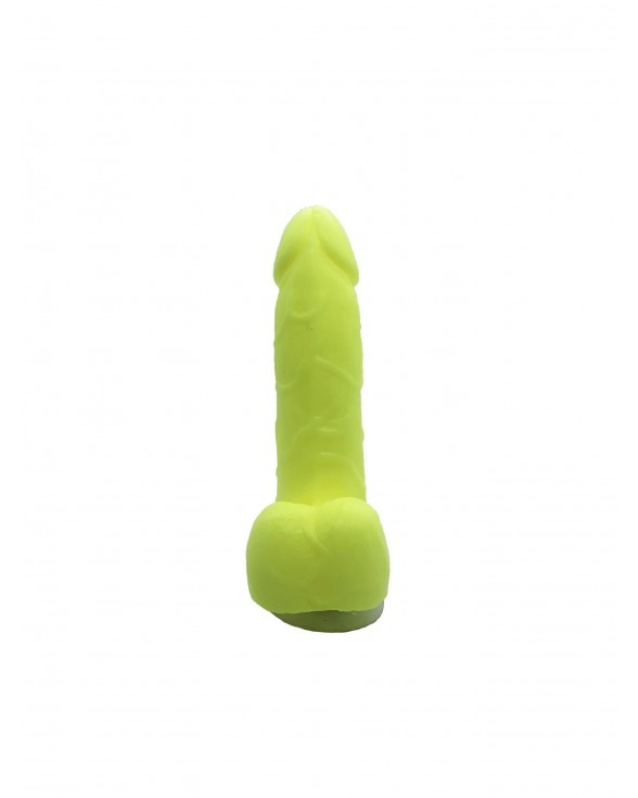 Крафтовое мыло-член с присоской Чистый Кайф Yellow size S натуральное - 2