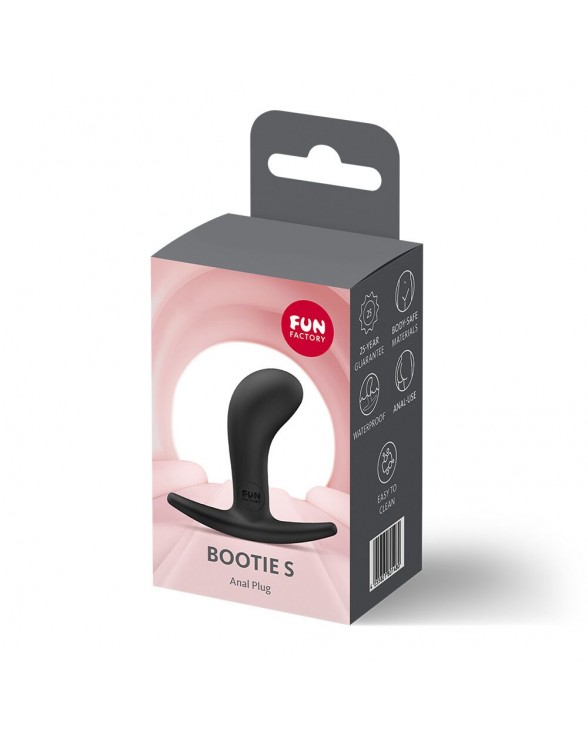 Анальна пробка Fun Factory BOOTIE S Black, тонкий обмежувач - 3