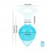 Анальна пробка Liebe Seele Heart-shaped Crystal Anal Plug - Blue Medium - 1
