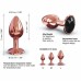 Металева анальна пробка із прикрасою у вигляді кристалу Dorcel - Diamond Plug Rose Gold S - 2