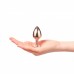 Металева анальна пробка із прикрасою у вигляді кристалу Dorcel - Diamond Plug Rose Gold S - 3