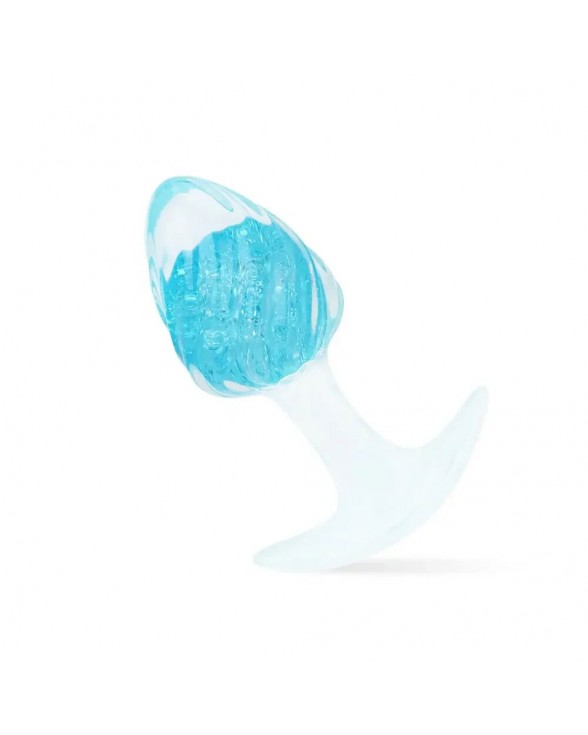 Анальна пробка Liebe Seele Icecream-shaped Crystal Anal Plug - Blue Small
