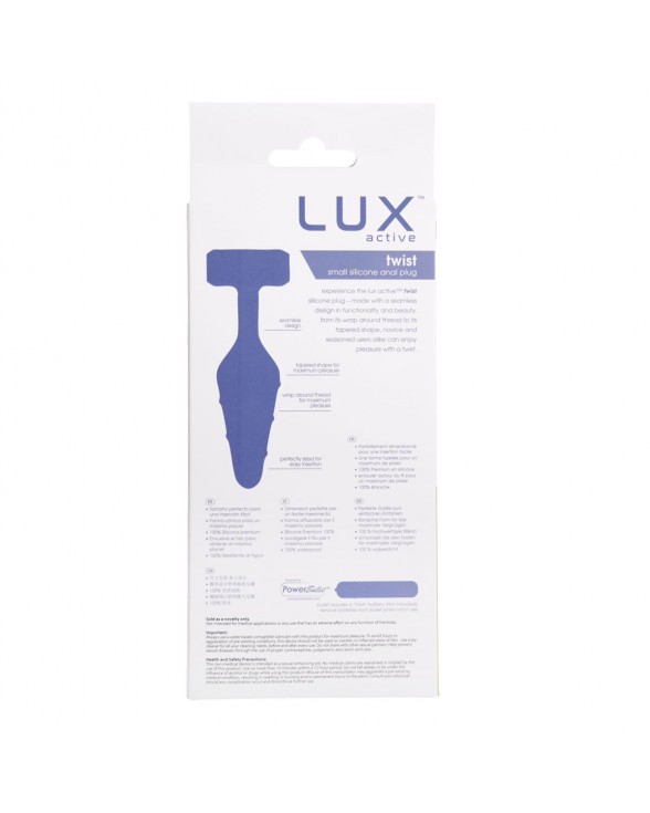 Анальна пробка Lux Active Twist Plug Small Blue - 7