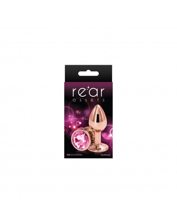 Анальна пробка NS Novelties Rear Assets - Rose Gold - Small - Pink - 1