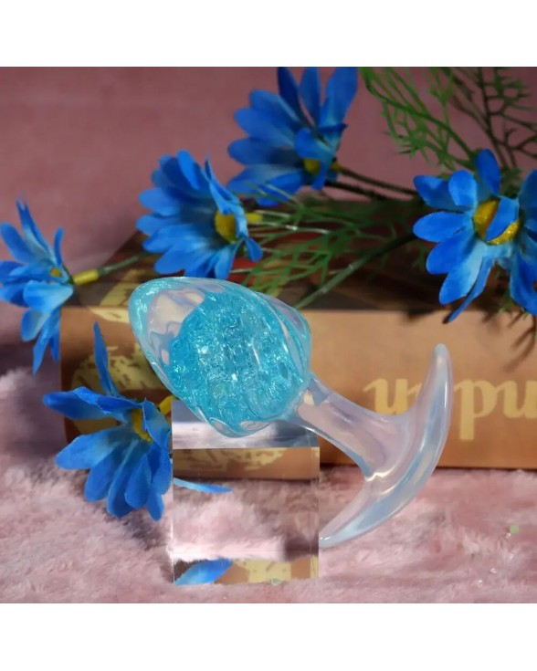 Анальна пробка Liebe Seele Icecream-shaped Crystal Anal Plug - Blue Medium - 3