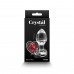 Стеклянная анальная пробка NS Novelties Crystal - Desires - Red Heart - Medium - 2