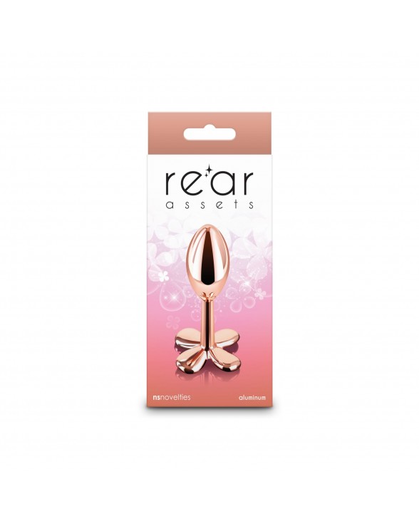 Анальна пробка NS Novelties Rear Assets - Clover - Rose Gold - 3