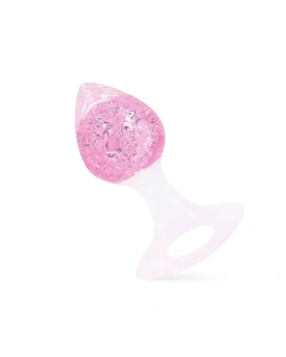Анальна пробка Liebe Seele Heart-shaped Crystal Anal Plug - Pink Small