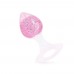 Анальна пробка Liebe Seele Heart-shaped Crystal Anal Plug - Pink Small