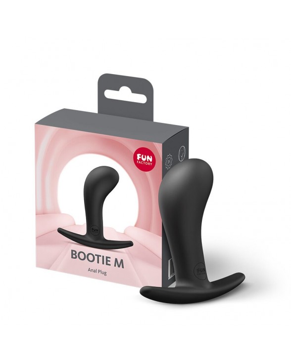 Анальна пробка Fun Factory BOOTIE M Black, тонкий обмежувач - 2