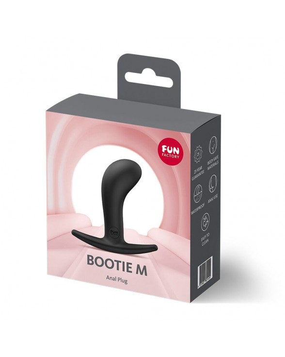 Анальна пробка Fun Factory BOOTIE M Black, тонкий обмежувач - 3
