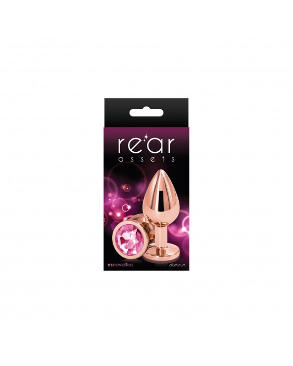 Анальна пробка NS Novelties Rear Assets - Rose Gold - Medium - Pink - 1