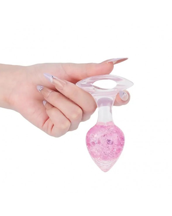 Анальна пробка Liebe Seele Heart-shaped Crystal Anal Plug - Pink Medium - 2