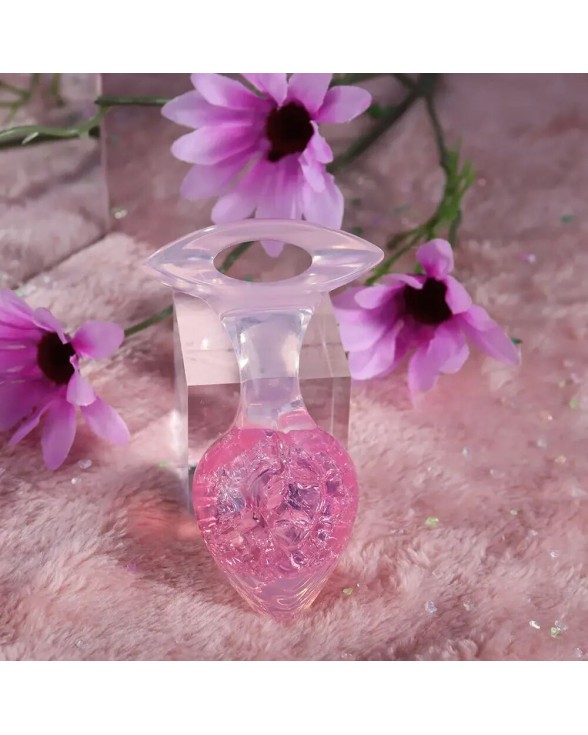 Анальна пробка Liebe Seele Heart-shaped Crystal Anal Plug - Pink Medium - 3