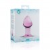 Розовая анальная пробка из стекла Gildo Pink Glass Buttplug - 3
