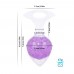 Анальна пробка Liebe Seele Heart-shaped Crystal Anal Plug - Purple Small - 1