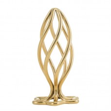 Анальная пробка LOCKINK SEVANDA Hollow Spiral Golden Metal Anal Plug - M size