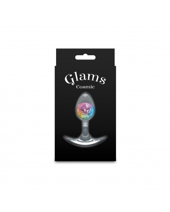 Анальна пробка NS Novelties Cosmic Glams - Small - Rainbow - 3