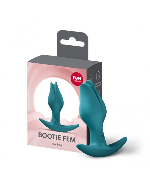 Анальна пробка Fun Factory BOOTIE FEM Bottle Green, у вигляді бутона - 5