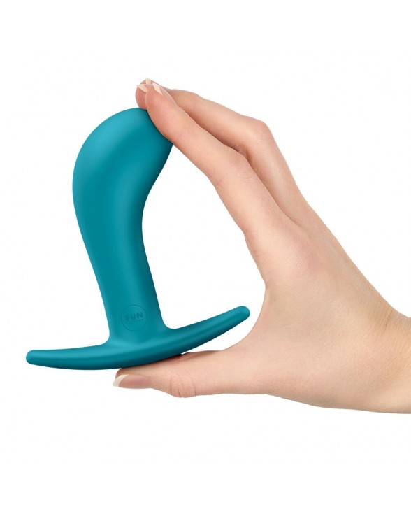 Анальна пробка Fun Factory BOOTIE L Aquamarine, тонкий обмежувач - 4