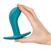 Анальна пробка Fun Factory BOOTIE L Aquamarine, тонкий обмежувач - 4