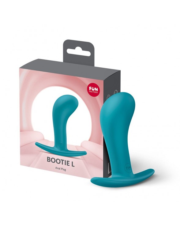 Анальна пробка Fun Factory BOOTIE L Aquamarine, тонкий обмежувач - 5