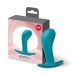 Анальна пробка Fun Factory BOOTIE L Aquamarine, тонкий обмежувач - 5