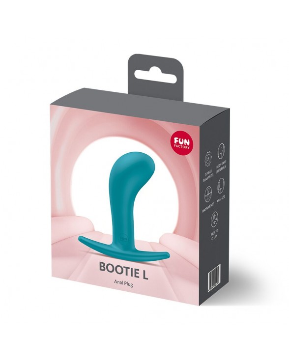 Анальна пробка Fun Factory BOOTIE L Aquamarine, тонкий обмежувач - 6