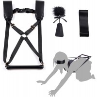БДСМ-набір LOCKINK YEAHWOW Black Doggy Style Saddle set