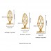 Анальна пробка LOCKINK SEVANDA Hollow Spiral Golden Metal Anal Plug - L size - 7