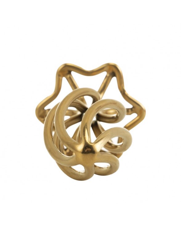 Анальна пробка LOCKINK SEVANDA Hollow Spiral Golden Metal Anal Plug - L size - 6