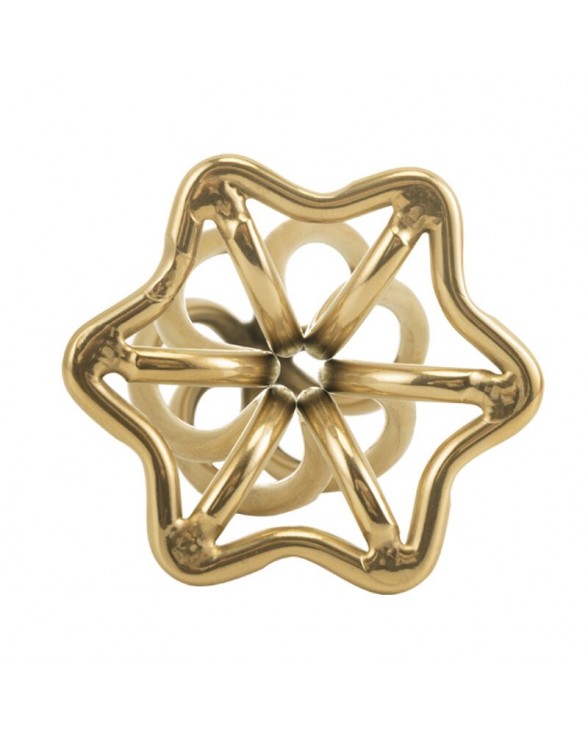 Анальна пробка LOCKINK SEVANDA Hollow Spiral Golden Metal Anal Plug - L size - 5