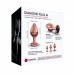 Металева анальна пробка із прикрасою у вигляді кристалу Dorcel - Diamond Plug Rose Gold M - 5