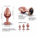 Металева анальна пробка із прикрасою у вигляді кристалу Dorcel - Diamond Plug Rose Gold M - 3