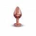Металева анальна пробка із прикрасою у вигляді кристалу Dorcel - Diamond Plug Rose Gold M - 1